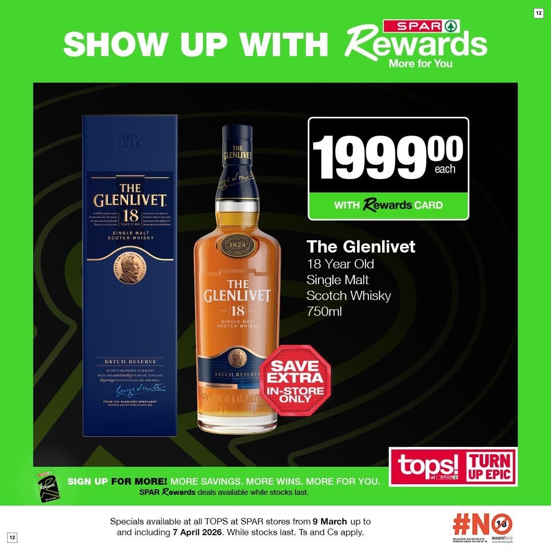 Tops At Spar Specials 09 Mar - 07 Apr - Page 12