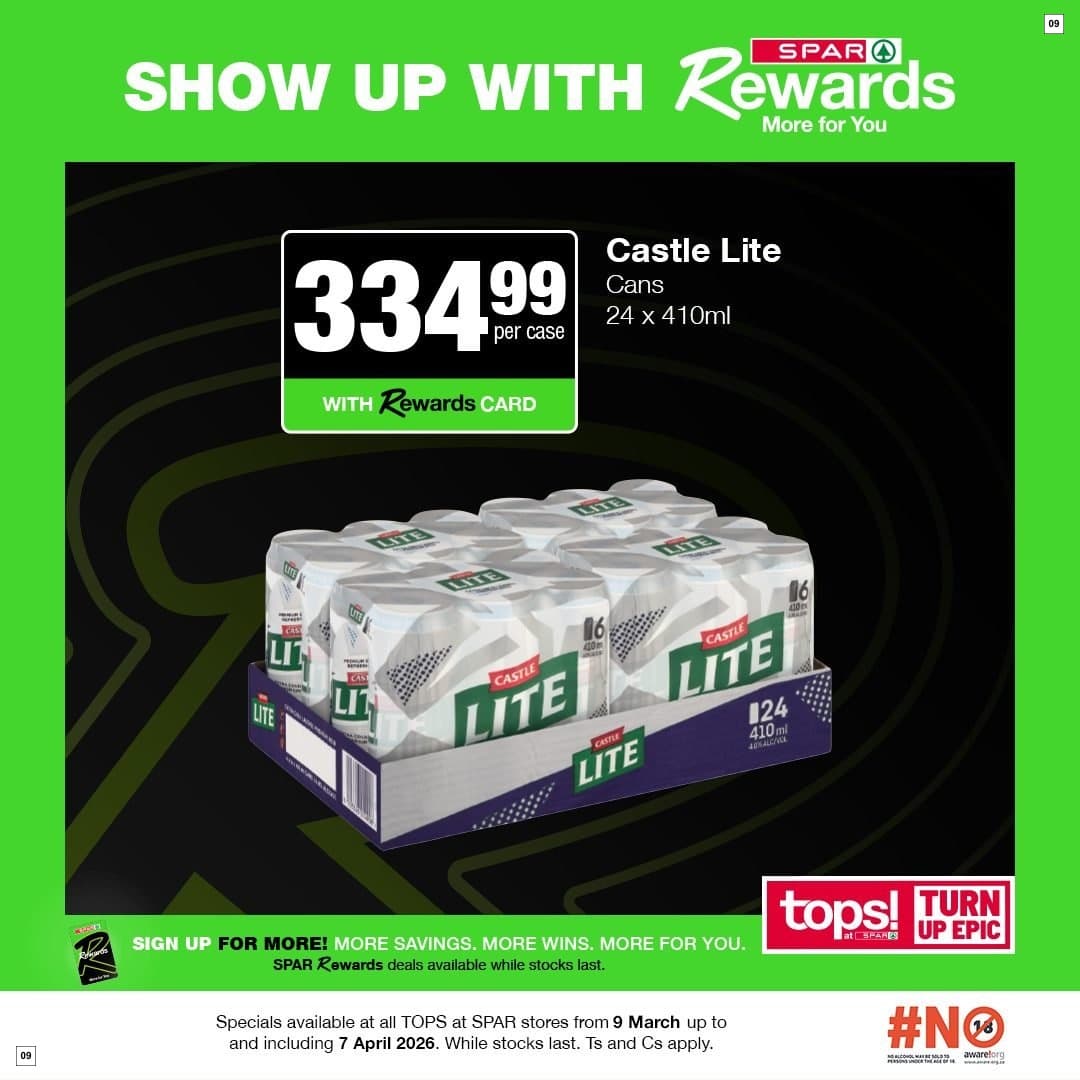Tops At Spar Specials 09 Mar - 07 Apr - Page 9