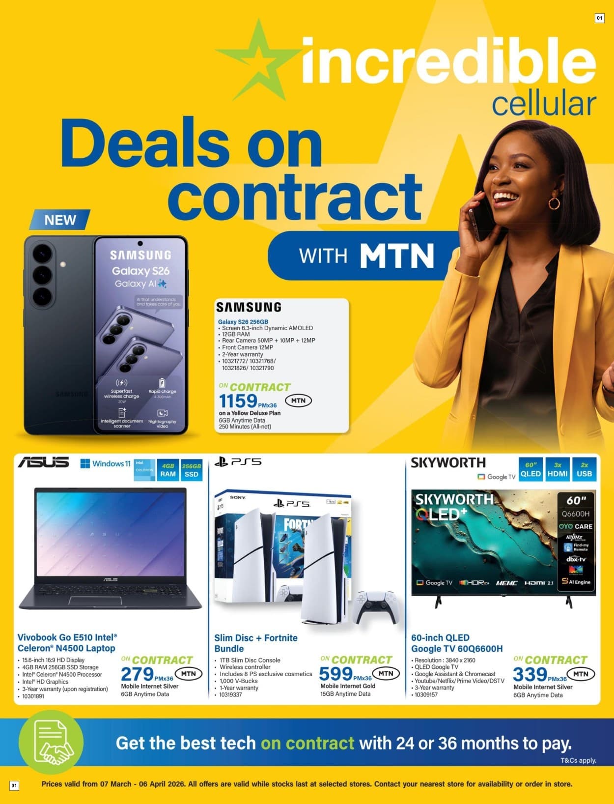 Incredible Connection Specials 07 Mar - 06 Apr