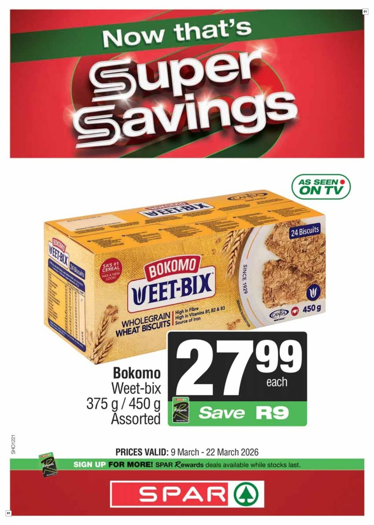 Spar Specials 09 Mar - 22 Mar