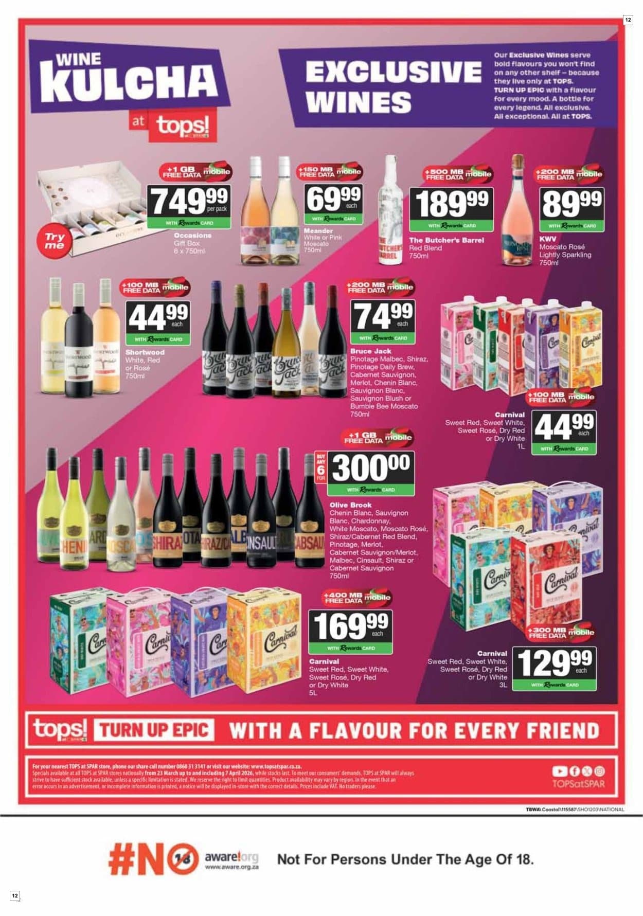 Tops At Spar Specials 23 Mar - 07 Apr - Page 12