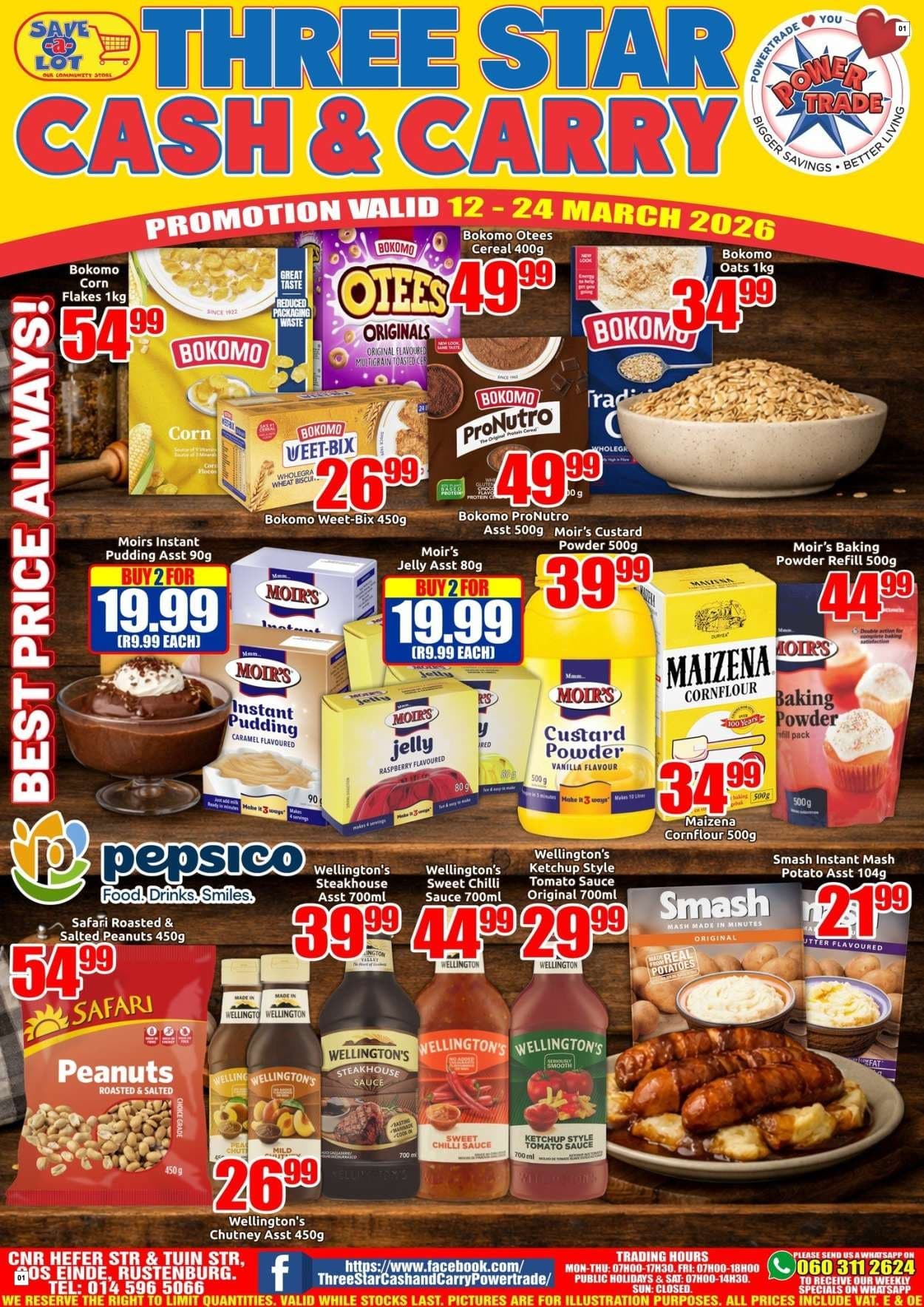 Three Star Cash And Carry Specials 12 Mar - 24 Mar