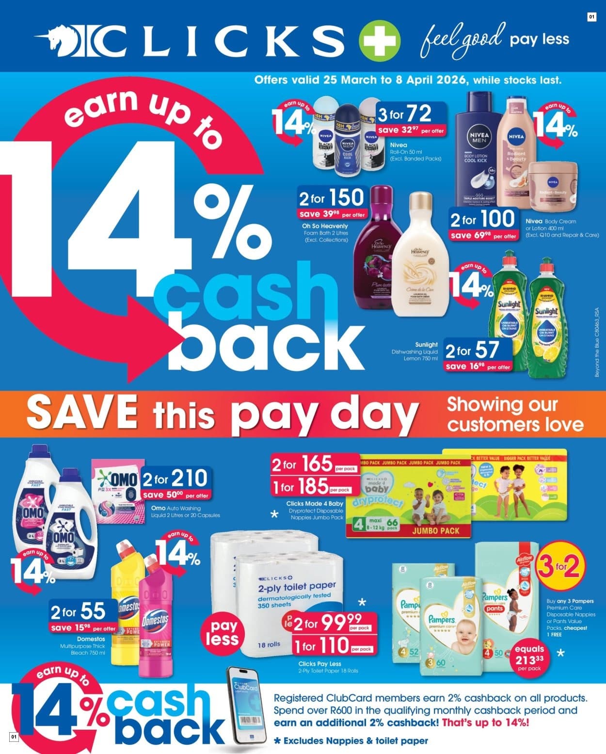Clicks Specials 25 Mar - 08 Apr