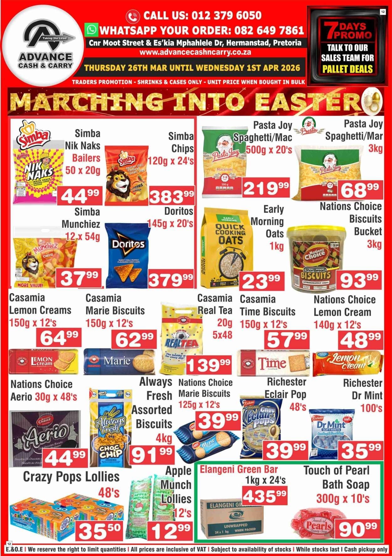 Advance Cash & Carry Catalogue - Marching in - Page 12
