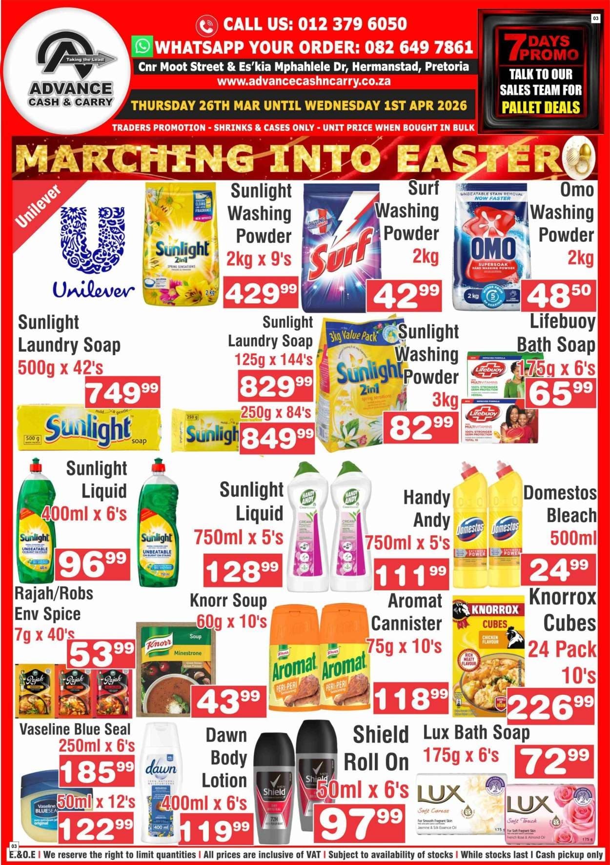 Advance Cash & Carry Catalogue - Marching in - Page 3