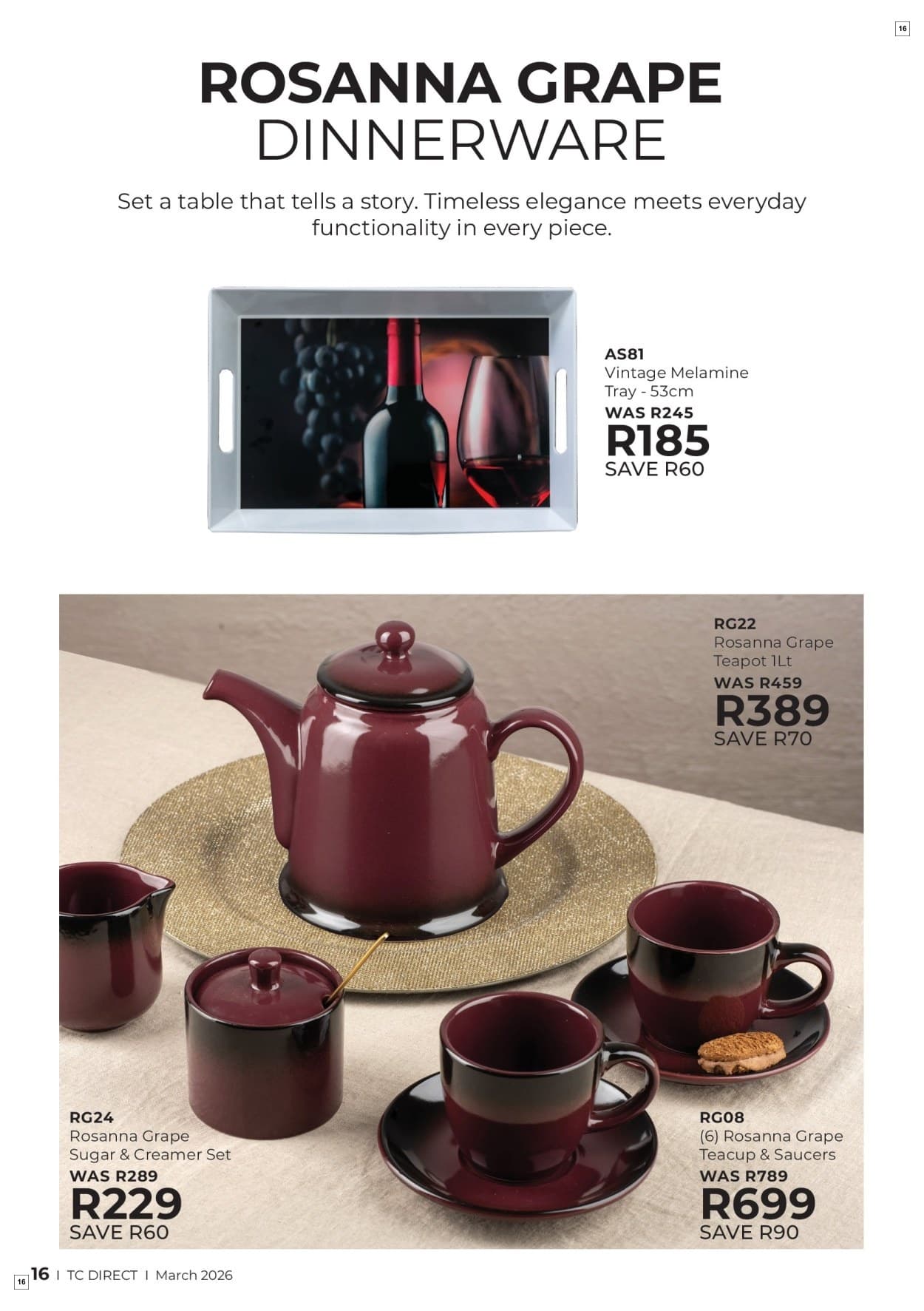 Table Charm Direct Specials 01 Mar - 31 Mar - Page 16